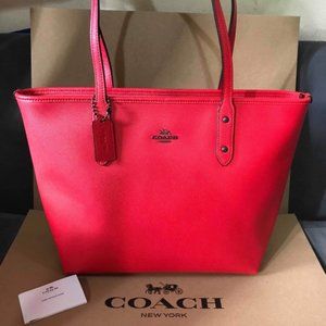 Coach Neon Pink Tote